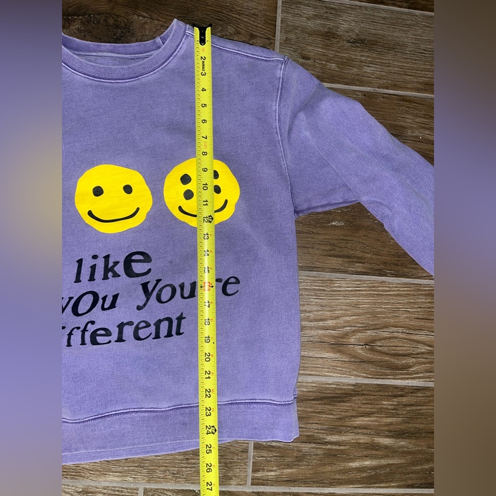 Cactus Plant Flea Market x Union "I Like You You're Different" Crewneck Purple - Picture 7 of 7